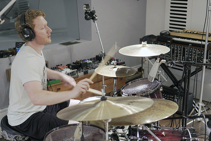 Alex Esp recording The Yacht Club LP1 at Holy Mountain Studios